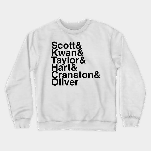 Power Rangers Helvetica List Crewneck Sweatshirt by DennisMcCarson